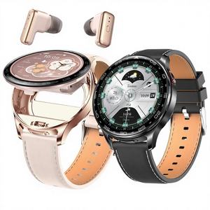 ساعة ذكية T97 للجنسين عبر الحدود مع سماعات TWS جديدة، ساعة رياضية 2 في 1 لقياس معدل ضربات القلب وضغط الدم والصحة مع خاصية الدفع عبر NFC عالميًا - Product Image 1