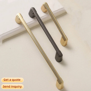Modern Minimalist Oval Bar <strong>Cabinet</strong> Handles Zinc Alloy Drawer Pulls Brushed Gold Gunmetal Grey Wardrobe Furniture Hardware - Product Image 2