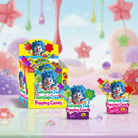 Permen Natal 3 in 1 Rasa Stroberi, Lollipop Bentuk Kepingan Salju yang Dicelup Selai Buah Asam, Permen Lompat-Lompat yang Lezat