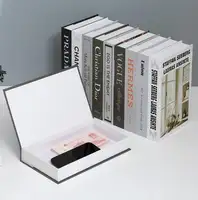 Caja de embalaje con forma de Libro de cartón personalizada, caja de libros falsos decorativos, venta al por mayor