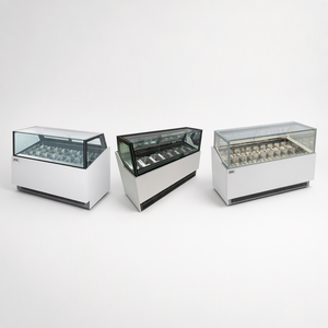 Vitrina Refrigerada RTK para Helados con Puerta de Vidrio, Exhibidor de Helados en Paquetes, Congelador para Conos de Helado - Product Image 1