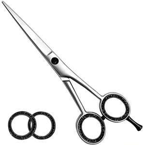 Tijeras Profesionales de Acero Inoxidable con Cuchilla Afilada para Cortar el Cabello, Tijeras de Barbero de Color Personalizado con Tornillo y Tijeras para Cortar con Precisión - Product Image 1