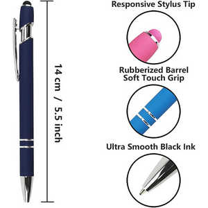 <span class=keywords><strong>Promo</strong></span> Relatiegeschenken Op Maat Logo Gedrukt Stylus Balpen Gepersonaliseerde Balpen Oranje Hotel Balpen - Product Image 2