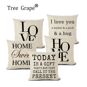 Federa decorativa creativa lettera bianca nera per divano auto biancheria per la casa su misura federa - Product Image 1