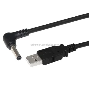 Kabel adaptor pengisi daya catu daya konektor DC 5V Jack ujung USB ke 4.0mm untuk Notebook Laptop