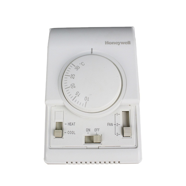 Honeywell T6373BC1130  Fan-coil Thermostat  2-pipe Fan-coil Control Room Thermostat Operates an On/off Valve Manual Control