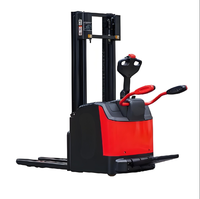 Empileur électrique à double levage 1.5T Lithium-Ion Chaîne de feuilles de 4.5m et bras de protection-Préparateur de commandes de haut niveau sûr pour le restaurant