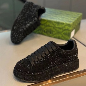 Nuove Sneakers Primaverili di Tendenza con Strass, <span class=keywords><strong>Scarpe</strong></span> Basse <span class=keywords><strong>da</strong></span> Uomo Monocolore, Eleganti con Lacci, Traspiranti e Versatili, Stile Casual Dad Shoes - Product Image 3