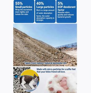 BENJIE Natural Sodium-Based Clumping Sand <b>Ball</b> Low Dust Extra Odor Control Fast 5L Bentonite Cat Litter - Product Image 3