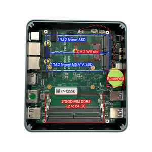 Nuovo Mini <span class=keywords><strong>PC</strong></span> <span class=keywords><strong>Portatile</strong></span> con Intel Core I3-1215U Montabile a Parete 6 Core 8 Thread 10MB SSD <span class=keywords><strong>per</strong></span> 2.0 DP 1 USB Type-C - Product Image 6