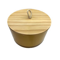 Couvercles en bambou en bois fournisseur bocaux en verre de bougie avec couvercles en bois couvercles en bambou pour bougie pot stockage bouteille tasse