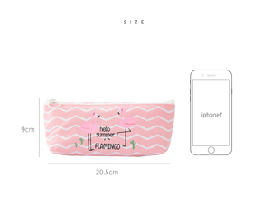 Trousse à crayons en toile pour enfants, <span class=keywords><strong>cactus</strong></span> flamant rose, fermeture éclair, trousse à cosmétiques, cadeau de papeterie, nouvelle collection - Product Image 4