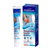 KONZEYUAN Crème/Pommade Suppositoire à base de plantes à action rapide pour le soulagement des douleurs hémorroïdaires, usage interne/extérieur, élimine les nodules anaux
