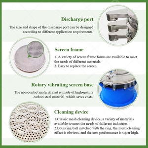 Small <strong>Rotary</strong> <strong>Vibration</strong> <strong>Sieve</strong> Screen Vibrating Sifter Mesh Separator for Food Additive Vibro Machine - Product Image 5