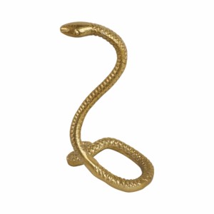 Statuetta di serpente in metallo, scultura in alluminio per decorazioni casa e ufficio, ornamento in stile boho. - Product Image 4