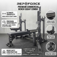 Equipo de Entrenamiento Versátil para Levantamiento de Pesas: Banco de Press, Rack de Sentadillas, Estación de Dip Integrada y Accesorio Landmine para Gimnasio en Casa