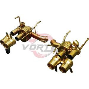 Sistema de Escape Electrónico Vortex de Acero Inoxidable Edición Oro con Válvula Dorada para Ferrari F12 con Sistema de Escape Catback con Válvula - Product Image 2