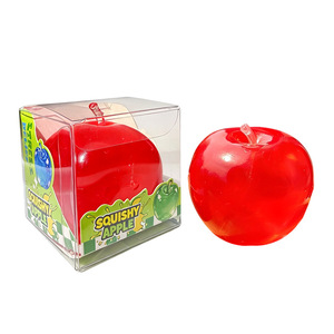 Jouets de décompression à rebond lent en forme de pomme, effet transparent et éclatant, tendance, avec texture <span class=keywords><strong>vaseline</strong></span> - Product Image 1