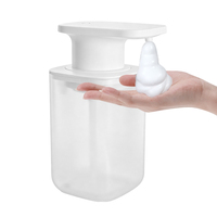 Distributeur automatique de savon mains libres 450 ml, à fixer au mur, sans contact, à capteur infrarouge, rechargeable par USB, pour hôtel, cuisine extérieure