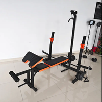 Vente chaude Pliant Banc Presse Lit Multi-fonctionnel Poids Lit Complet Fitness Équipement Banc Presse Rack En Gros