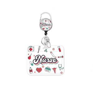 Cross-border easy-pull <b>buckle</b> rotating back <b>clip</b> medical care series nurse cross syringe retractable badge <b>clip</b> - Product Image 5