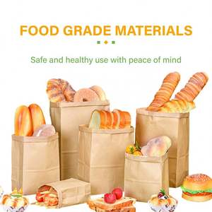 Sacs d'emballage en papier kraft brun ZJPACK, personnalisables, vente en gros, refermables pour pizza, lait, sushi, gelée, style classique - Product Image 5