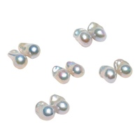 Perles de culture d'eau douce blanches baroques naturelles de qualité AAA, 13-15 mm, lustre brillant, trou semi-percé de 0,9 mm pour