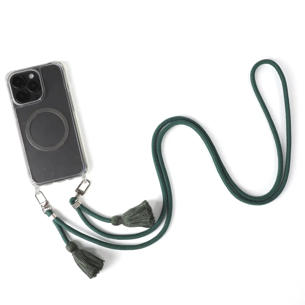 Tali selempang telepon seluler, mode dapat disesuaikan tali lanyard rumbai tali leher telepon seluler