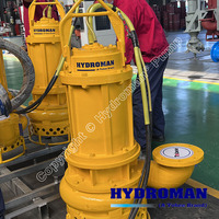 Pompe à boue submersible électrique Hydroman avec agitateurs pour le sable et les sédiments, élimination de la boue