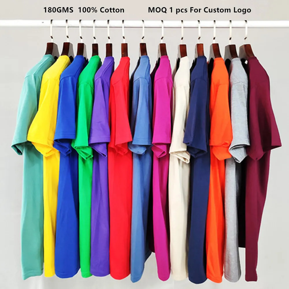 Polos सादे कपास टी शर्ट के लिए पुरुषों ग्राफिक टी शर्ट कस्टम लेबल OEM ODM सेवा टी शर्ट