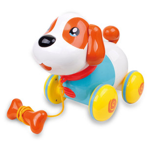 2025년 신제품 트렌드 스마트 강아지 장난감 배터리 작동 플라스틱 강아지 로봇 음악 포함 귀여운 인터랙티브 선물 어린이용 - Product Image 2