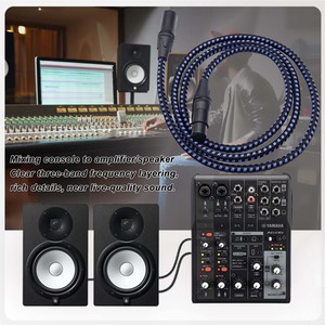 Câble DMX XLR 3 broches mâle-femelle pour microphone et éclairage de scène, longueurs de 1m, 1.5m, 3m, 5m, 10-50m – Vente en gros - Product Image 6