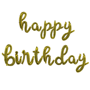 Al por mayor de la decoración del Partido de 16 pulgadas <span class=keywords><strong>letra</strong></span> <span class=keywords><strong>cursiva</strong></span> globos de Feliz Año Nuevo cumpleaños boda de Navidad - Product Image 6