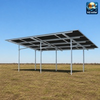 Système de montage solaire H2 Solar à vis de terre haute résistance Q235B, poteau en acier pour support solaire