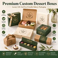 Caja para Pastelería con Tapa Superior de Cartón Blanco, Empaque para Pastelería al por Menor, Suministro Personalizado Impreso para Distribuidores de Empaques