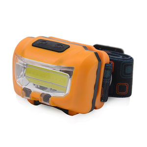 Linterna frontal LED recargable naranja con carga USB, luz COB para correr al aire libre, cuerpo de plástico, diseño impermeable - Product Image 2