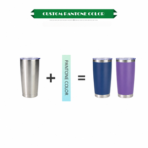 20 oz Stainless Steel <b>Double</b> <b>Wall</b> Vacuum Insulated Tumbler with Lid Custom Logo Laser Engraving - Product Image 5