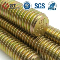 Fully Threaded Stud Bolt ASTM A320 L7 2-1/8 Yellow Zinc Chromate for Heavy Industry