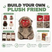 Peluche Orang-outan Rouge Personnalisée, Vente en Gros Directe Usine OEM ODM, Animal en Peluche en Coton PP et Polyester, MOQ, Peluche Amusante