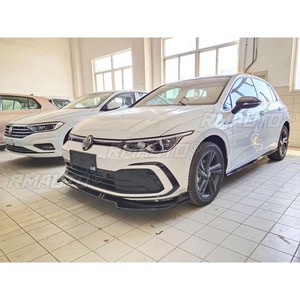 Pour Volkswagen Golf R-Line 8ème génération 21 : Lame de pare-chocs avant aspect carbone, accessoires de protection de carrosserie pour Golf R-Line - Product Image 6