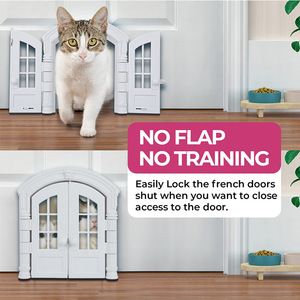 Libero accesso direzionale controllabile in legno Pet recinzione interno cane e gatto porta <span class=keywords><strong>per</strong></span> casa cucciolo di gatto porta <span class=keywords><strong>per</strong></span> animali domestici - Product Image 4