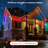 Gouly RGBW Lumières permanentes de Noël LED Pixel 4 fils 48V avec rail en aluminium IP68 Contrôle intelligent pour l'éclairage extérieur de Noël