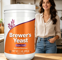 Poudre de levure de bière à amertume réduite, sans OGM, riche en vitamines B et en protéines, complément alimentaire, marque privée OEM