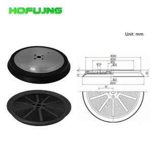 K250/300 Industrial Heavy Duty Suction Cup <b>Silicone</b> Suction Cup <b>Rubber</b> Vacuum Suction Cup With Metal Fitting for Plate Glass - Product Image 3