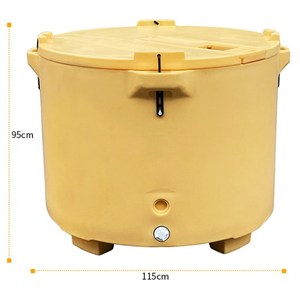 ภาชนะบรรจุปลาที่มีฉนวนหุ้ม630L กล่องกลมกล่องปลาขนาดใหญ่กระเป๋าโท้ทใส่ปลาที่มีฉนวนทนทาน - Product Image 3