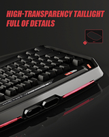 Teclado Mecánico Zornher Max870 Negro, Retroiluminación RGB, Teclas PBT, Diseño Ergonómico Inalámbrico de Tres Modos para Oficina y Contabilidad