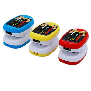 Fingertip Pulse Oximeters TFT display spo2 tester color box oxi metre for kids