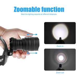 Rechargeable Lampe <span class=keywords><strong>Frontale</strong></span> de Chasse XHP50 LED Chasse Lumière Principale avec 3 Piles - Product Image 4