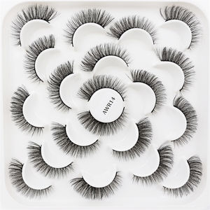 Abestyou – 10 paires de <span class=keywords><strong>cils</strong></span> <span class=keywords><strong>3d</strong></span> naturels 9-15mm, <span class=keywords><strong>volume</strong></span> russe, kit de <span class=keywords><strong>cils</strong></span> de cheveux humains, vente en gros, faux <span class=keywords><strong>cils</strong></span> - Product Image 3