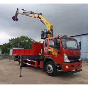 Nouvelle grue à flèche articulée Sinotruk de 8 tonnes montée sur camion avec grappin hydraulique pour bois, vente directe d'usine - Product Image 4